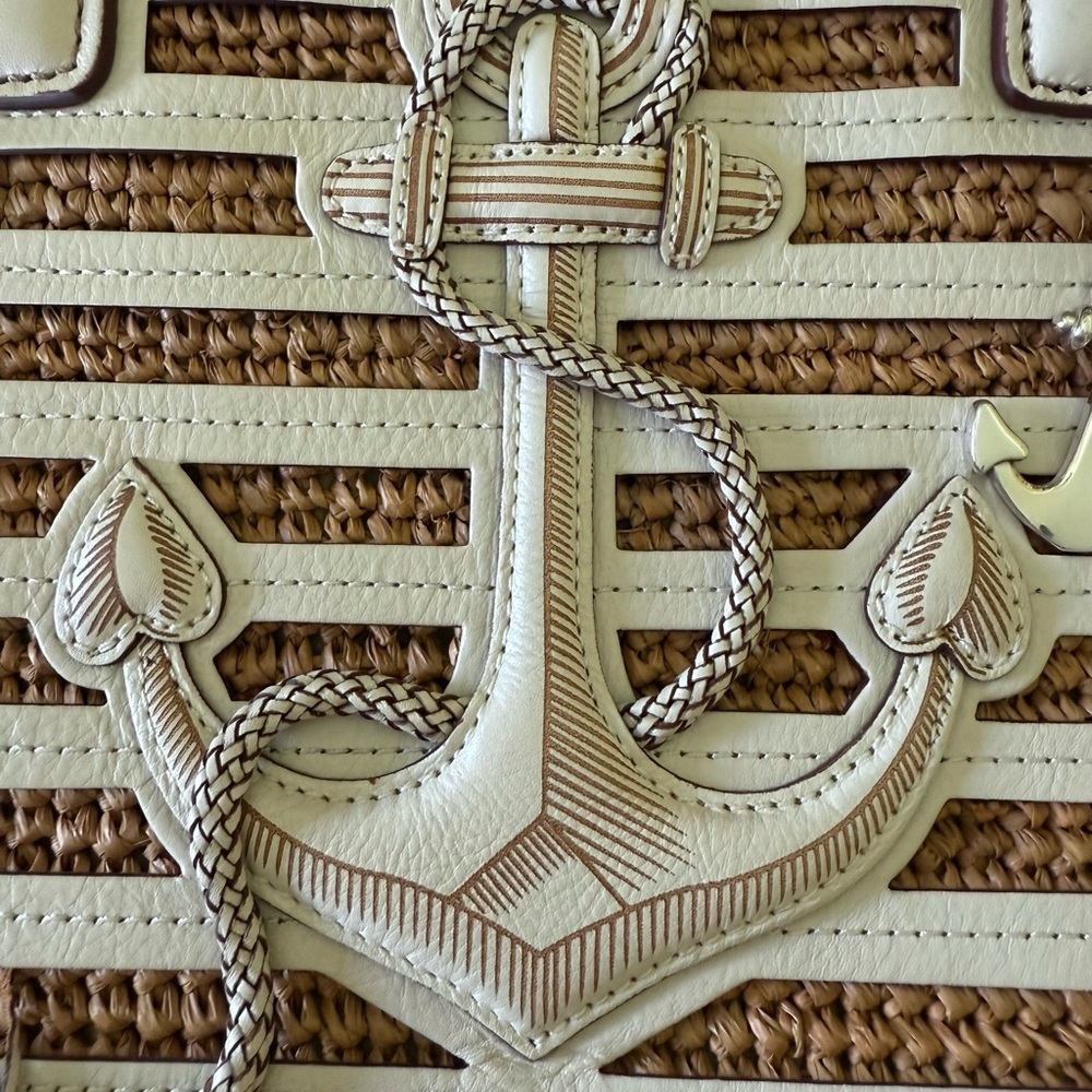 Brighton Tan and Cream Anchor Tote - Picture 2 of 7